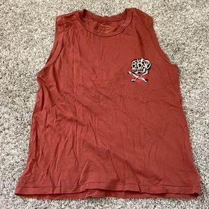 Terra cotta RVCA traditionally artwork tank